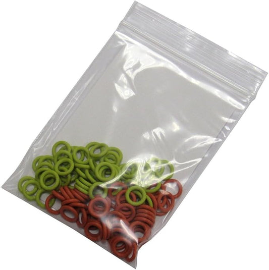 (100 Pack) Soft Stitch Ring Markers, Orange & Yellow (Small Size for Needle Sizes 0-8, for Knitting/Crochet/etc)