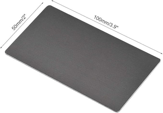 uxcell Blank Metal Card 100x50x1mm Anodized Aluminum Plate for DIY Laser Printing Engraving Black 5 Pcs