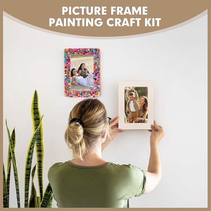 zjdbset DIY Mosaic Photo Frame Craft Kit - Image 7
