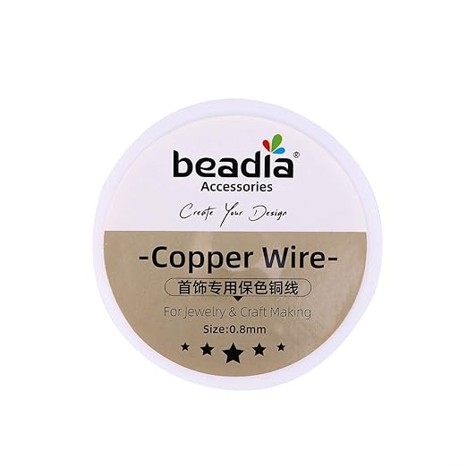 Silver Copper Wire 0.8mm Bead Cord for Bracelet Necklace Charm Beading Jewelry Making 9yard