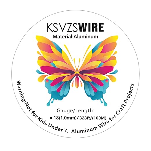 18 Gauge(1.0mm) Aluminum Wire 328 Feet(100M) KSVZS Bendable Metal Wire for Crafts, Sculpting, Armature, Jewelry Making【3-in-1】+18Gauge(1.0mm) 32.8Ft(10M)+1 Pliers(Silver)…