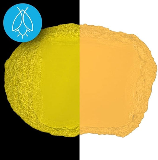 Glow in The Dark Pigment Powder - Neutral and Fluorescent Color for Art Painting, Fine Art, Nail Art Paint, and DIY Crafts - Long Lasting, 10+ Color Options - Fluorescent Orange - (120 Grams/4 Ounces)