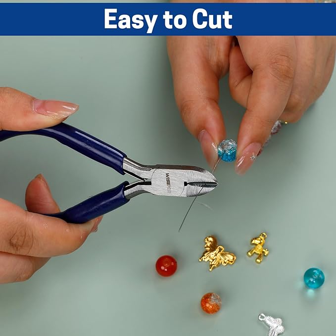 3 PCS Mini Pliers Set, Jewelry Pliers Kit with Needle Nose, Diagonal and Long Nose, Small Plier Tool for Jewelry Making, DIY Crafts, Beading and Electronic Repair