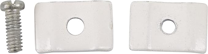 Gridwall Joining Clip Connectors for Grid Panels, Powder-Coated or Chrome Plated Steel (Quantity 10) (10, White)