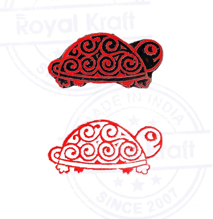 Royal Kraft Wooden Stamps DIY Fabric, Henna Printing Blocks THDtag018 - Image 4