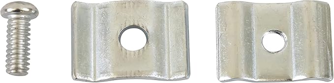 Gridwall Joining Clip Connectors for Grid Panels, Powder-Coated or Chrome Plated Steel (Quantity 20) (20, Chrome)