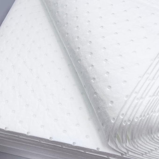 Heavyweight Oil Absorbing Pads,White Absorbing Heavy Weight Oil-Only Absorbent Mat Pad (20 Pads,15" x 20"')…
