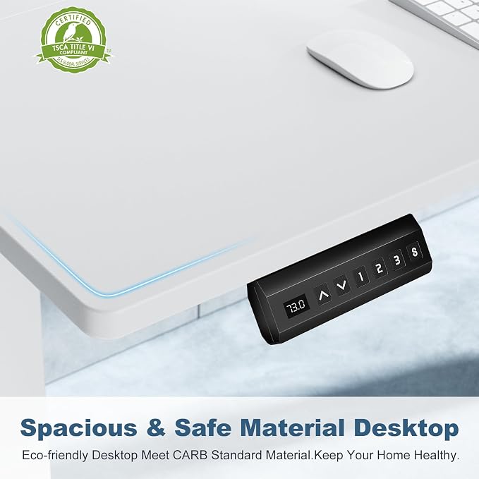 DUMOS 63 Inch Electric Standing Desk Height Adjustable, Sit to Stand Computer - Image 7