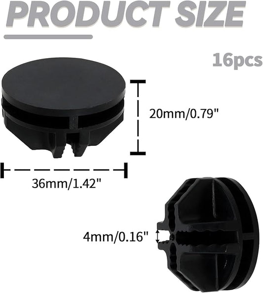 16 Pcs Black Plastic Connector, Wire Grid Cube Connector for Modular Closet Storage Organizer and DIY Wire Cube Storage Unit