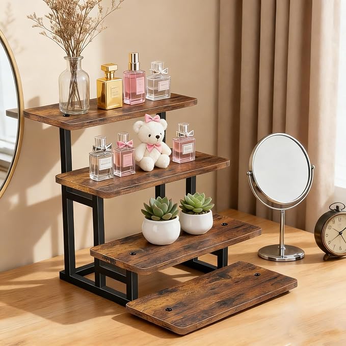 Lilybud--lily Cupcake Stand for 50 Cupcakes, 4 Tier Wooden Risers Display - Image 6