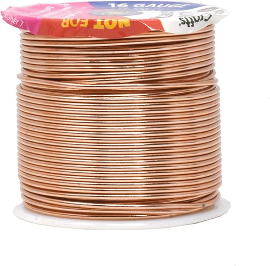Mandala Crafts 16 Gauge Anodized Aluminum Craft Wire for Jewelry Making – 390 FT Colored Flexible Rose Gold Combo Wire - Bendable for Bonsai Armature Crafting Sculpting