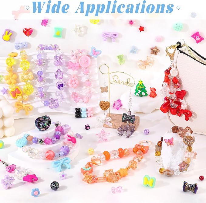 200-260PCS TINKRSTUFF Assorted Macaroon Color Acrylic Beads - Image 6