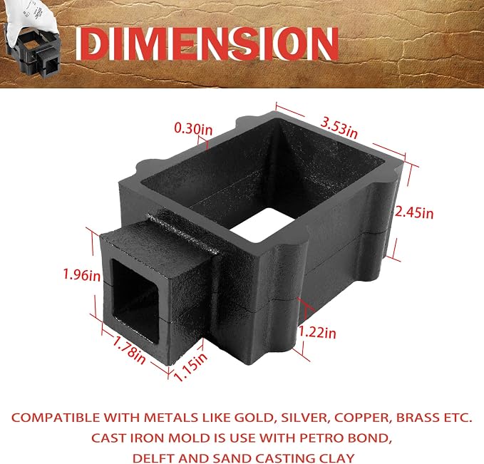 2-Part Cast Iron Flask Mold Frame - Image 7
