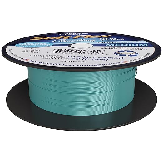 Soft Flex 49 Strand Beading Wire - Medium 0.19 Diameter - 30 Feet Nylon Design Wire
