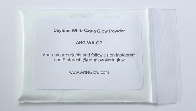 Glow in The Dark Pigment Powder - Neutral and Fluorescent Color for Art Painting, Fine Art, Nail Art Paint, and DIY Crafts - Long Lasting 10+ Color Options - Neutral Aqua - (1 Kilogram)