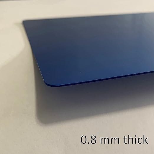 Metal Engraving Sheets for Etching with Maker, Explore Air 2, Silhouette Cameo 4, Brother Scan and Cut Zoom Precision Engraving Tool Tip Engraver; Blank Anodized Aluminum Sheets for Crafting - 6 Pack