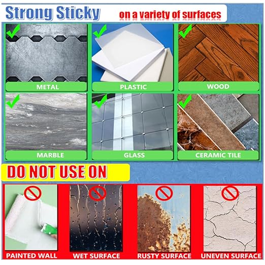 180 Pcs Sticky Tack Poster Stickers, Double Sided Sticky Round Clear Stickers, No Trace Poster Adhesive Putty Removable Waterproof Adhesive Dots for Festival Decoration Sticky Dot (0.31" X 0.51")