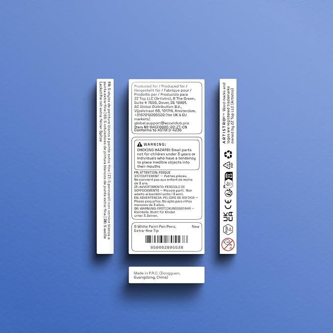 ARTISTRO 5 White Paint Pen for Rock, Painting - Image 9