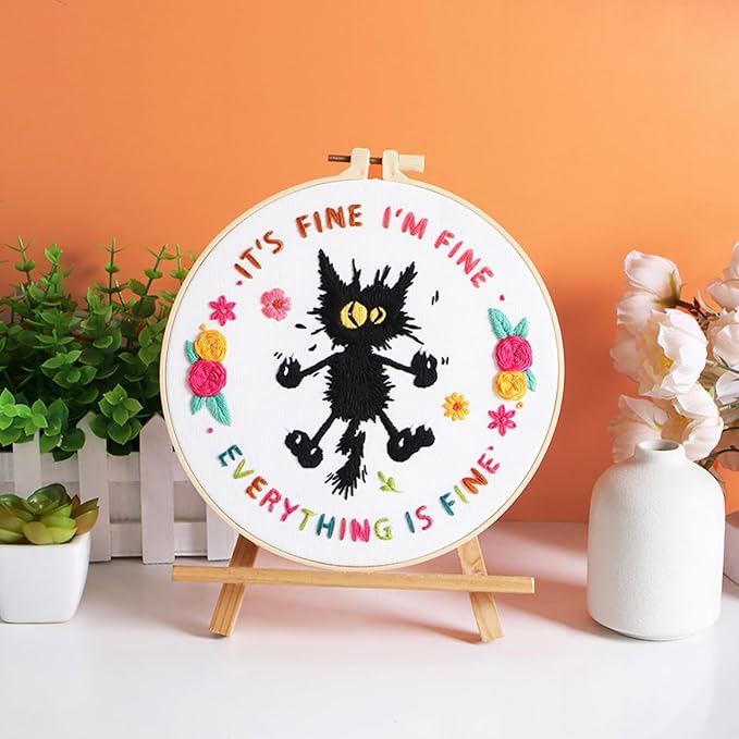 Louise Maelys Cute Cat Embroidery Kits - Image 7