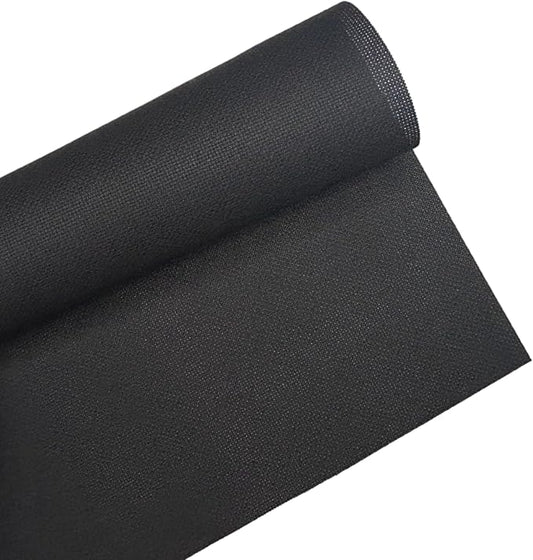 1 Sheet of Black 14 Count Aida Cloth – 28 x 28 Inch Pre-Cut Fabric Squares – Cross Stitch Fabric – 100% Cotton – Ideal for Needlework & Embroidery – The Knotty Unicorn