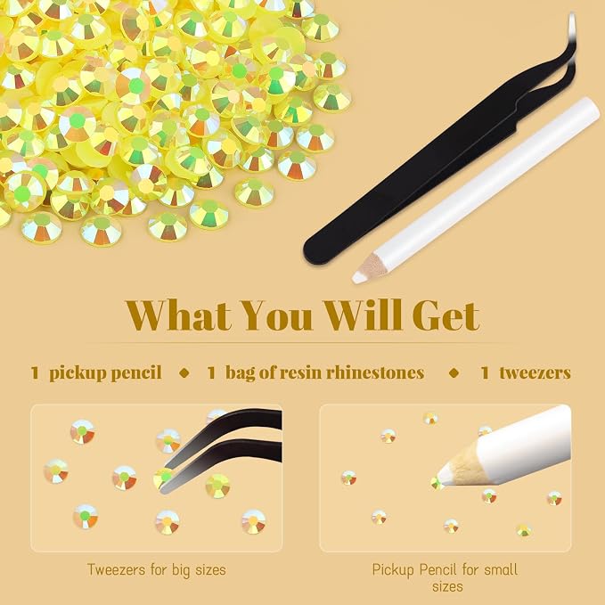 4000PCS 5mm Resin Jelly Rhinestones in Bulk, Bedazzling Flatback Crystals - Image 7