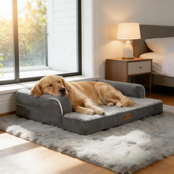 Orthopedic Dog Beds for Large Sized Dogs, Waterproof Egg Crate Foam Large Dog - Image 9