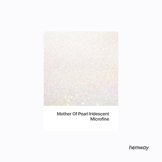 Hemway Polyurethane & Epoxy Resin Glitter 100g / 3.5oz Metallic Crystal Flake Additive for Flooring Jewelry Tumblers Glass Pigment - Microfine (1/256" 0.004" 0.1mm) - Mother of Pearl Iridescent