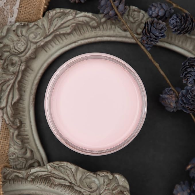Dixie Belle Paint Company Chalk Finish Furniture Paint - Soft Pink (8oz) - Matte Dainty Pink Chic Chalk Mineral DIY Furniture Paint