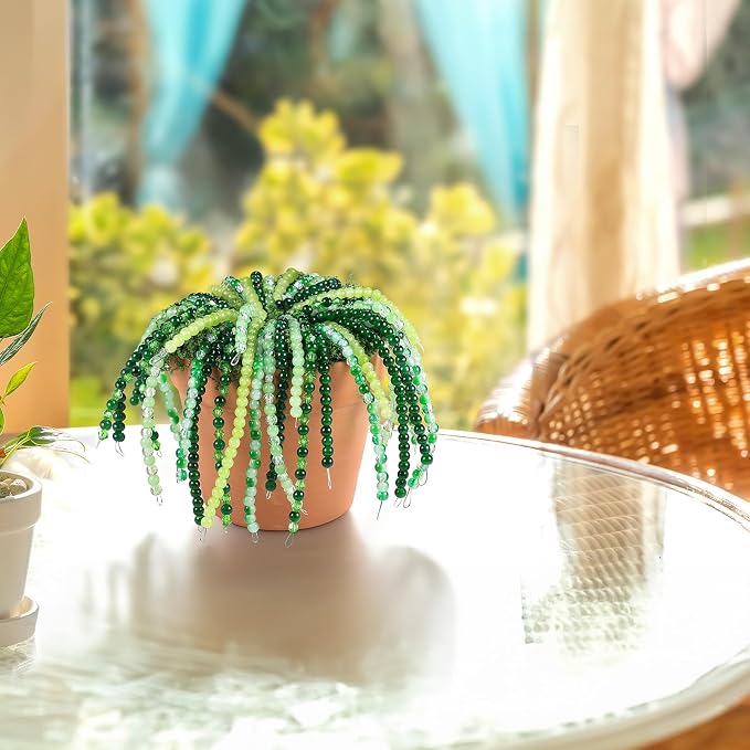Funtopia 1600pcs Green Glass Beads - Image 5