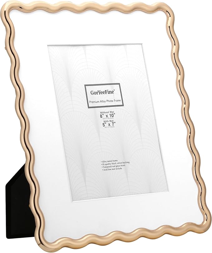 8x10'' Heavy-Duty Zinc Alloy Gold Photo Frames - Image 8
