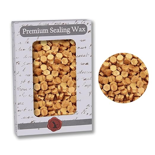 Premium Sealing Wax Beads 2 OZ.350 pcs. + Goldenrod