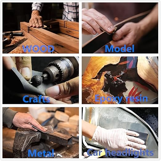 25-Piece Fine Sandpaper Set 1000/2000/3000/5000/7000 Grit Wet Dry Sandpaper Combo 9x3.6 Inches, Suitable for Automotive, Resin Furniture Finishing, Stone Turning Finishing