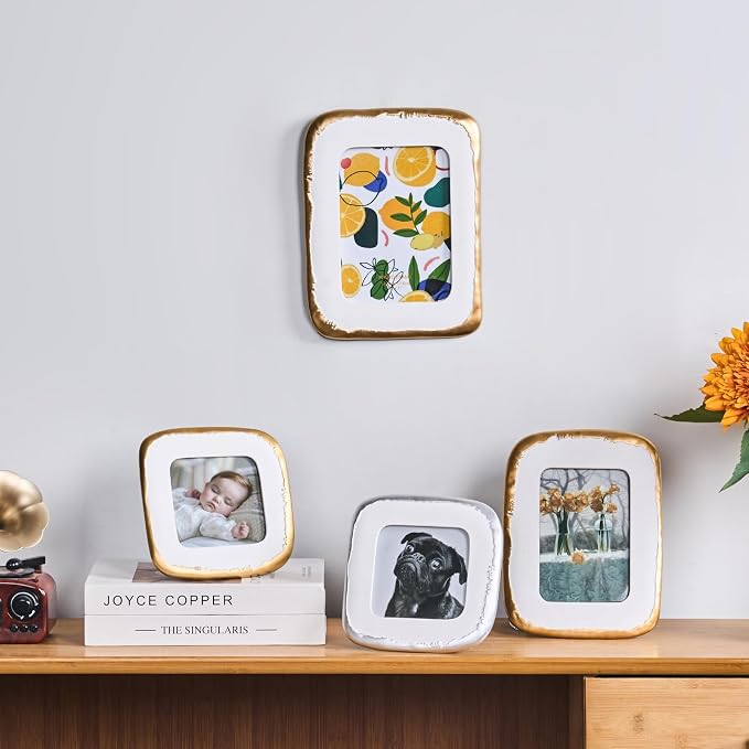 4x4 Picture Frame, Hand-Crafted Resin Dog Picture Frame - Image 7
