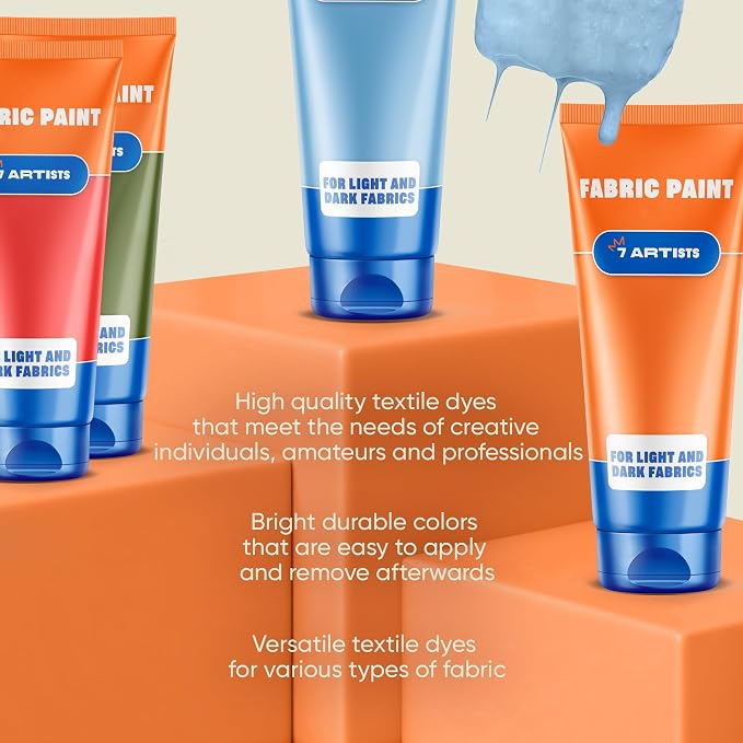 Green Fabric Paint 2 fl. oz Tube – Permanent Fabric Paint Green - Image 7
