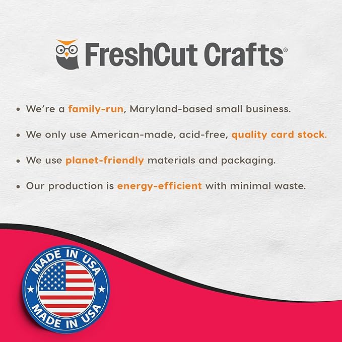 FreshCut Crafts 636 Pcs 1.5 in. Red Bulletin Board Letters & Numbers, Capital Alphabet, Numbers, Punctuation, US Made Card Stock Punch Out Letters for Posters, Bulletin Boards, Classroom