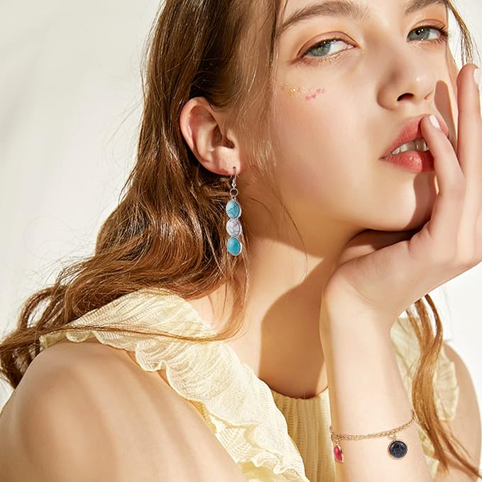arricraft 100 Pcs Cracked Stone Cabochon, 12mm Flatback Gemstones Beads Mixed - Image 6
