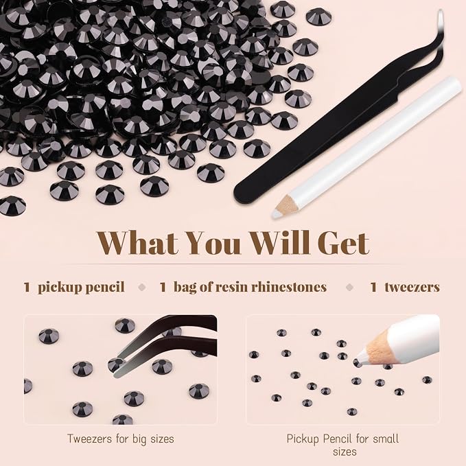 1500PCS 6mm Resin Rhinestones Bulk - Image 7