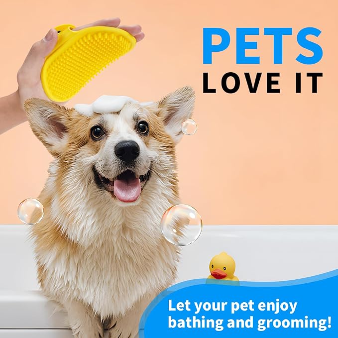 Dog Grooming Brush,Pet Shampoo Massage Bath Brush Comb - Image 7