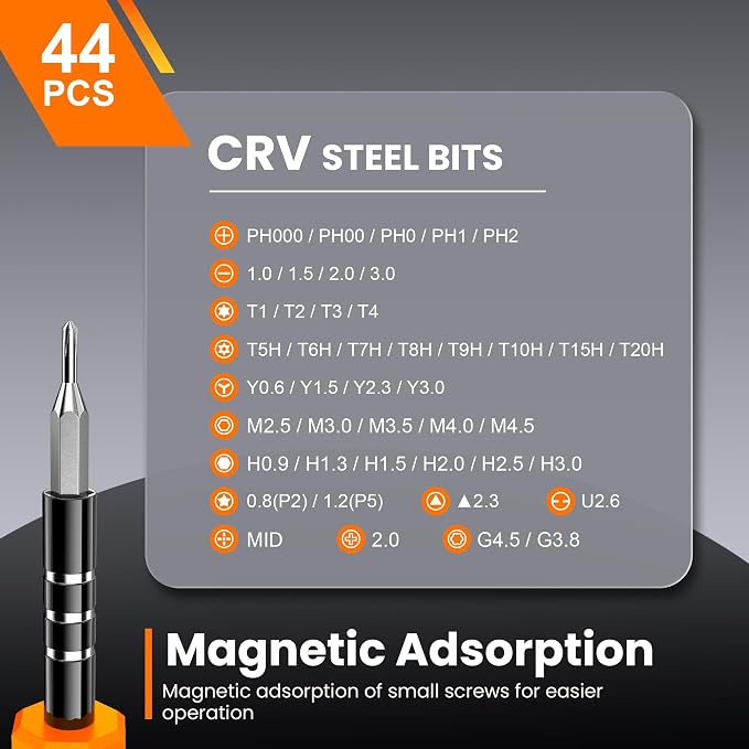 JOREST 59Pcs Small Precision Screwdriver Set - Image 8