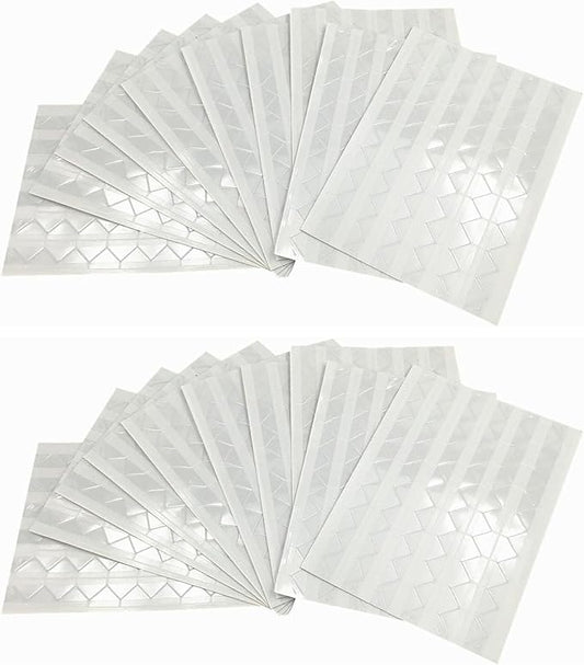 20 Sheet (2040-pack) Photo Corners Self Adhesive PVC Paper Photo Foto Corner Stickers for Scrapbooking Personal Journal (Clear 2040pcs)