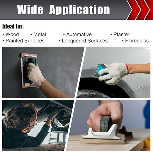 24 Pcs Sandpaper, Wet & Dry Sandpaper Assortment 60/120/320/600/800/1000/1500/2500 Grit Sand Paper for Wood Metal Automotive Drywall Plastic 9 × 11 inch Sandpaper Sheets