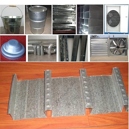 Galvanized Metal Sheet 12" x 12" x 1/32" Inch Galvanized Steel Sheet Plates for Magnetic Mount Board Wall 20GA(0.80MM) Galvanized Steel Plate Panels Stock for Roof Flashing Fixing Repair, Crafts, DIY