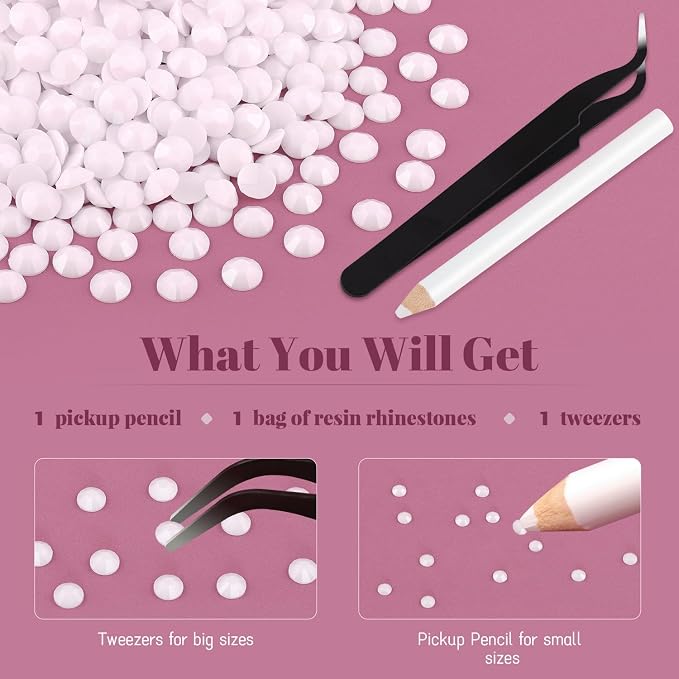 4000PCS 5mm Resin Rhinestones Bulk - Image 6