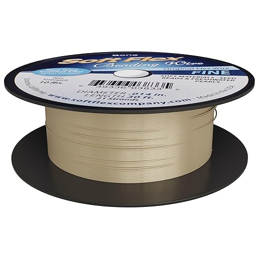 Soft Flex 21 Strand Beading Wire - Fine 0.14 Diameter - 30 Feet Design Wire