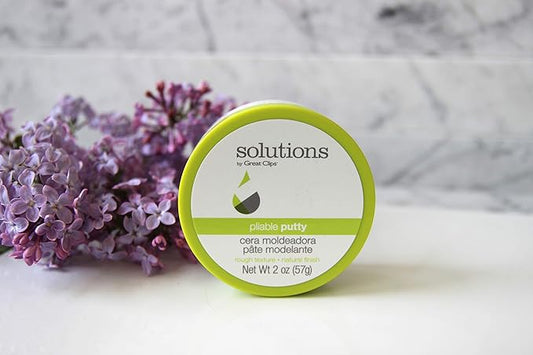 GREAT CLIPS Solutions Pliable Putty, 2oz | Finishing Hair Product w/Medium, Workable Hold | Provides Flexibility & Texture