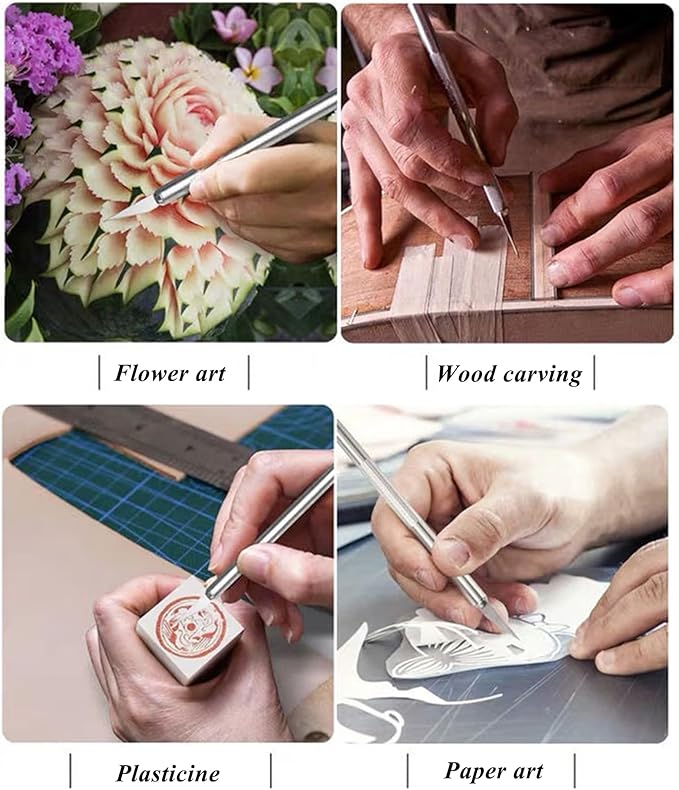3 in 1 Clay Needle Tools Sculpting Ceramics Pottery Carving Tools for Model Clay Supplies, Ceramic & Pottery Tools Includes Sculpture Feather Pin Carving Knife Needle Texture Tools, LXLVOUEG