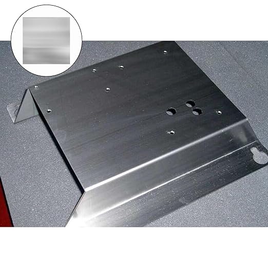 2Pcs 304 Stainless Steel Sheets Metal 8" x 8" x 1/32" Inch 304 Stainless Steel Plates 20 Gauge(0.8MM) Stainless Steel Shim Stock Plates Metal Sheets for Crafting, Stovetop, Snow Frosted Surface