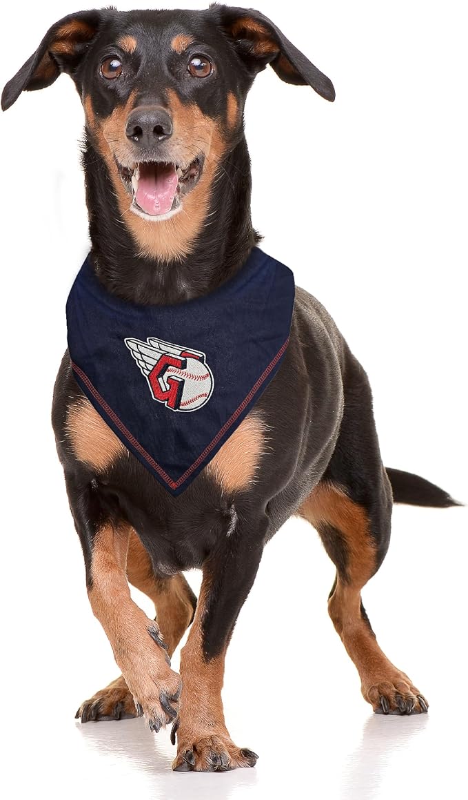 Pets First MLB Cleveland Guardians TIE Bandana, Small/Medium. Dog Bandana Scarf - Image 6