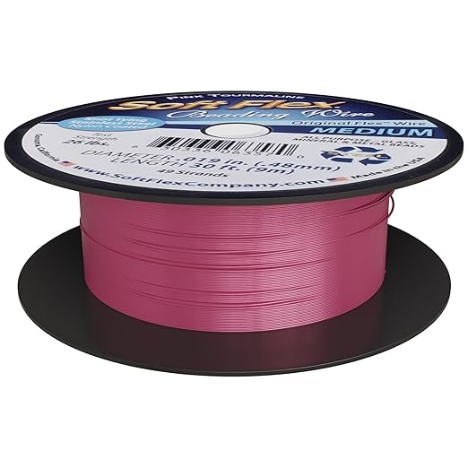 Soft Flex 49 Strand Beading Wire - Medium 0.19 Diameter - 30 Feet Nylon Design Wire