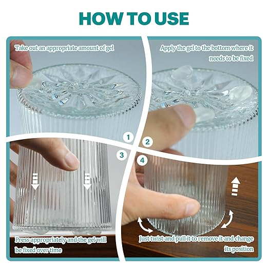 12.06 oz Exhibit Gel for Museum - Safe, Clear & Reusable Exhibit Gel for Antiques, Glass, Ceramic, Collectibles & Action Figures | Residue-Free, Removable | Protect Your Treasures